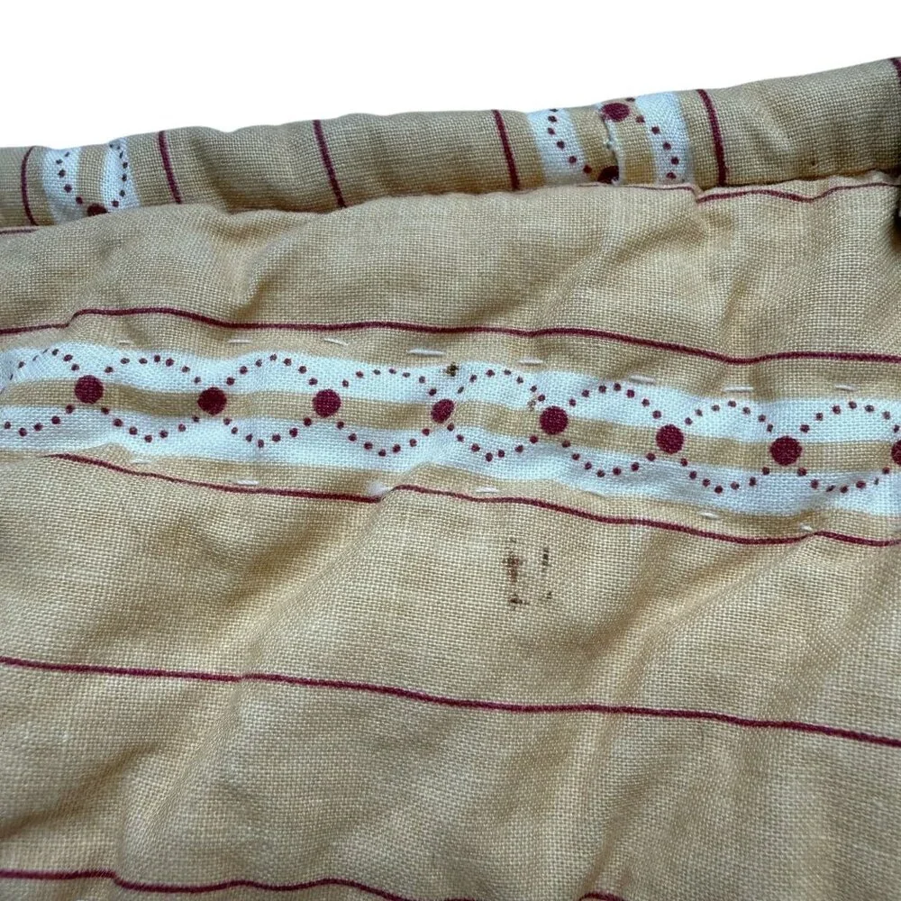 Restoration Hardware Quilted Pillow Sham Yellow Paisley Standard Pillowcase RefC